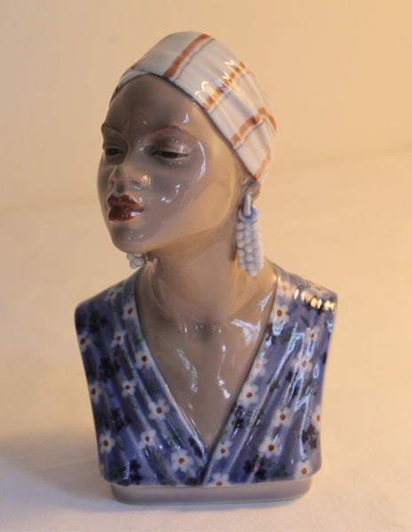 Afrikansk kvindehoved busteform