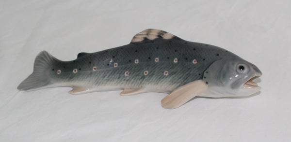 Bing And Grøndahl Figurine nr 1803 Trout fish for sale. B&G fisk ørred figur til salg
