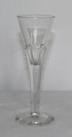 Antique Tall Slim Liquor Glass Cut Stem 14,5 cm Tall for sale. antik antikt snaps snapse snapseglas glas høj stilk slebet til salg