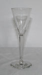 Antique Tall Wine Glass Cut Stem 16,5 cm Tall for sale. antik antikt vin vinglas glas høj stilk slebet til salg