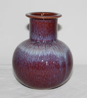 Sven Gunnar Andersen Höganäs Beautifully Glazed Vase 13,5 cm swedish for sale. svensk utrolig smuk glasur til salg