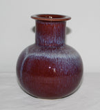 Sven Gunnar Andersen Höganäs Beautifully Glazed Vase 13,5 cm swedish for sale. svensk utrolig smuk glasur til salg