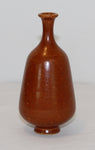 Yngve Blixt Stilish Vase Höganäs Signed 1953 brown harefur glaze for sale. yngve blixt svensk keramik vase til salg